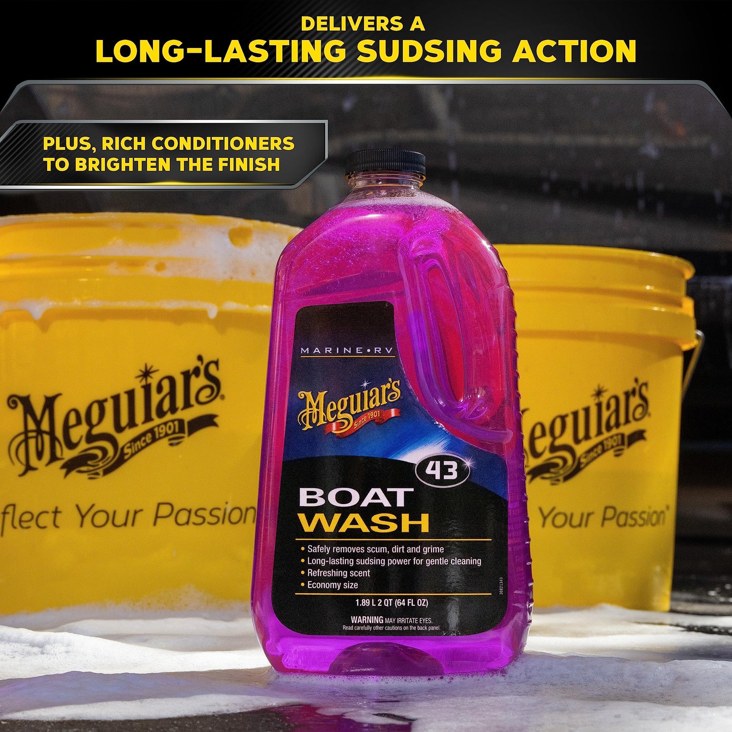 Meguiar's M4364EU Boat wash 1,89 litros - Champú gama marina para embarcaciones